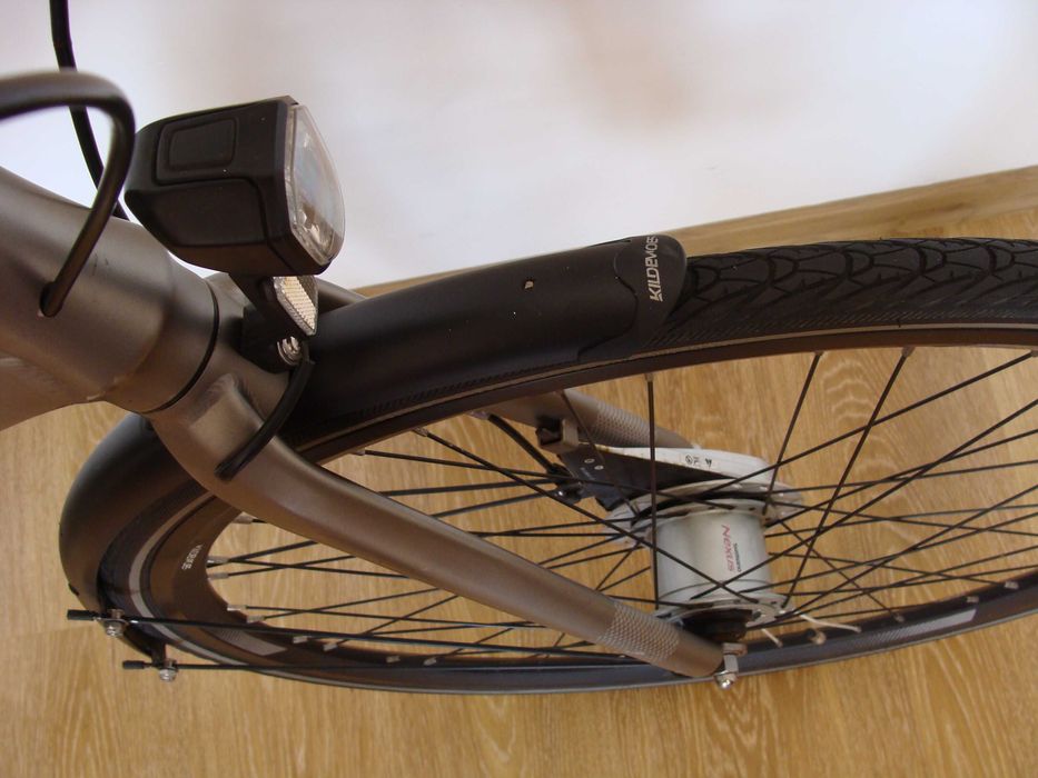 Bicicleta Kildemoes Street, oraș-trekking, cadru aluminiu, roti 28 inch, 7 viteze in butuc, Danemarca