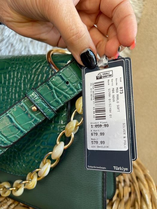 -% Silver Polo бутикова дамска чанта