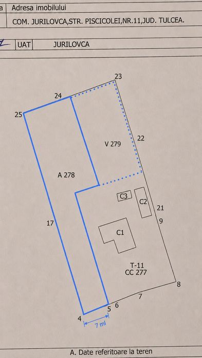 Teren intravilan 1.200+ mp | Livadă & Acces privat 7m | Sălcioara - Jurilovca