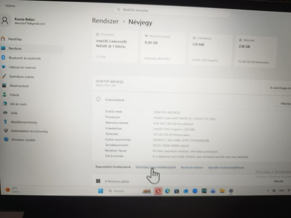 Laptop Asus Aspire