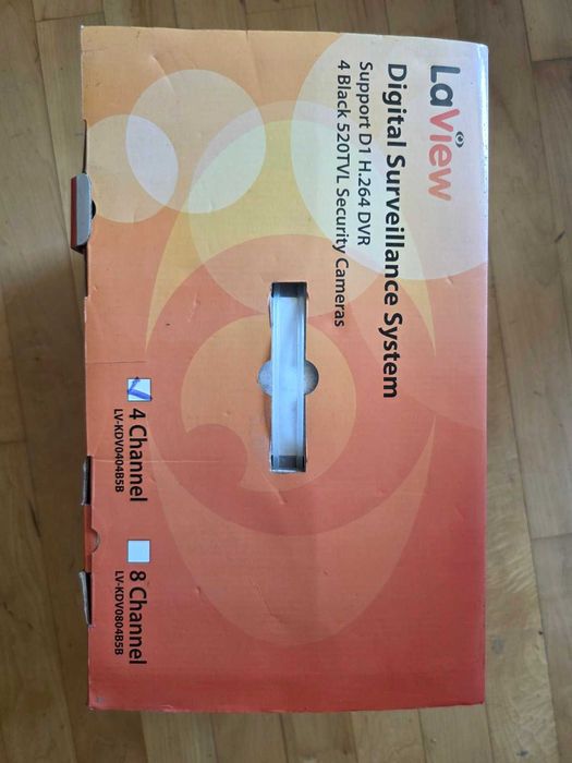 Цифрова система за видеонаблюдение LaView DVR H.264 + 4 камери 520 TVL