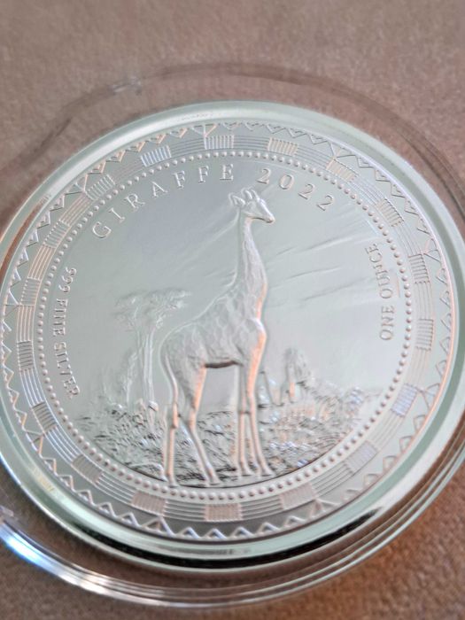 Сребро 1 oz. Жираф