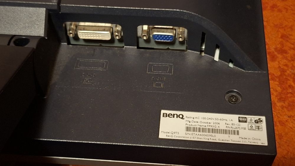 Monitor LCD 19" Benq FP93G X - DEFECT