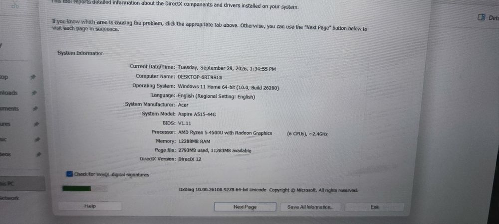 Acer Aspire Ryzen 4500U - 12gb ram - ssd500