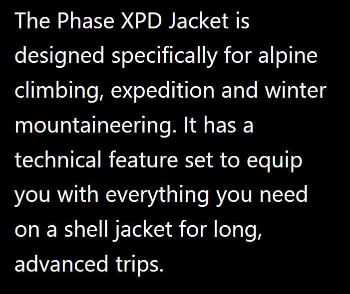 Geaca alpinism Montane Mens Phase XPD Jacket goretex PRO