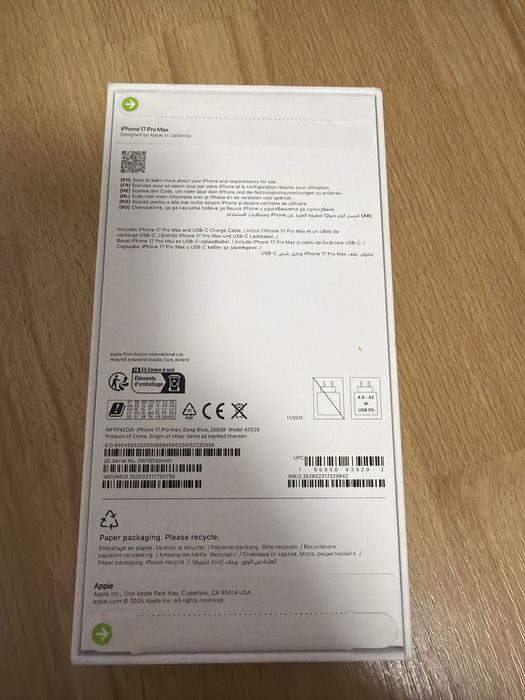 Iphone 17 Pro Max 256Gb Nou Sigilat Cu MDM