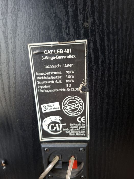 Тонколони  CAT  2х180 вата