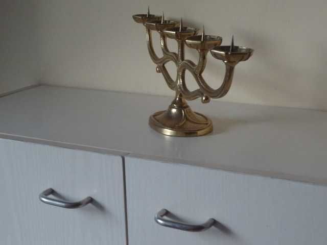 Месингов свещник за 5 бр. свещи от Италия