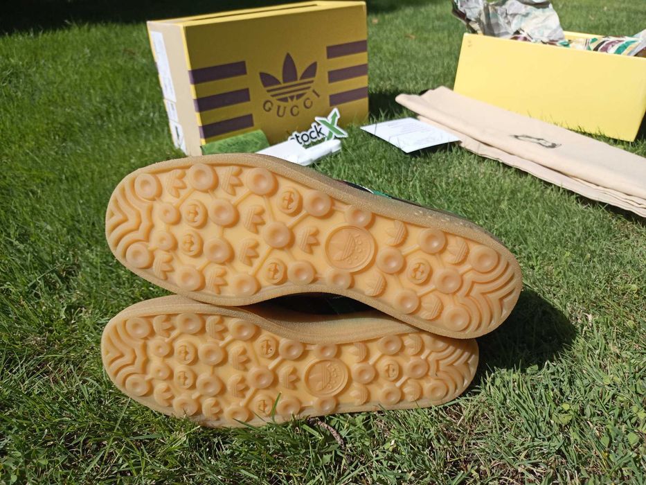 Обувки Adidas x Gucci Gazelle Black Green Red