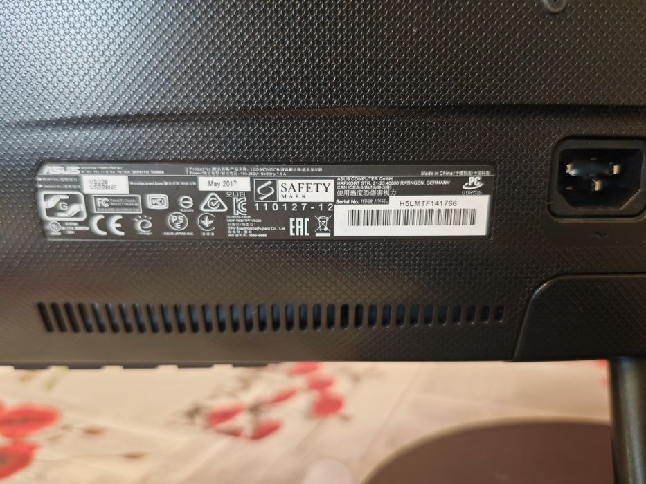 Monitor Asus Full HD   21.5"