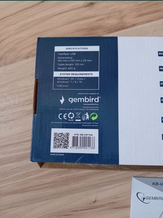 tastatura noua usb multimedia gembird 111 taste noua