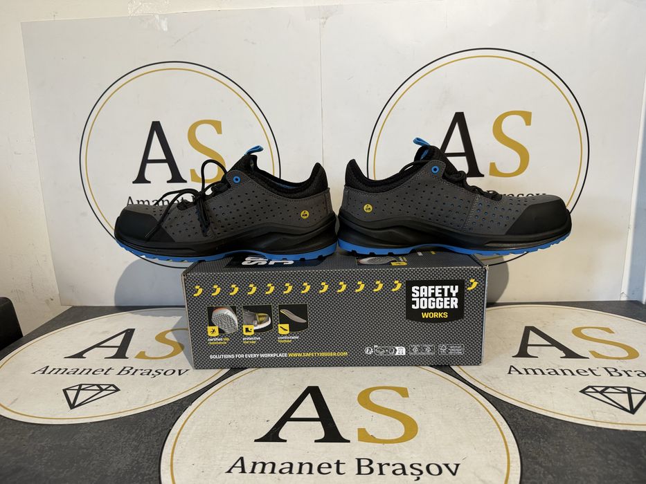 Pantofi bocanci de santier cu fier in varf Safety Jooger Works Marimea 44
