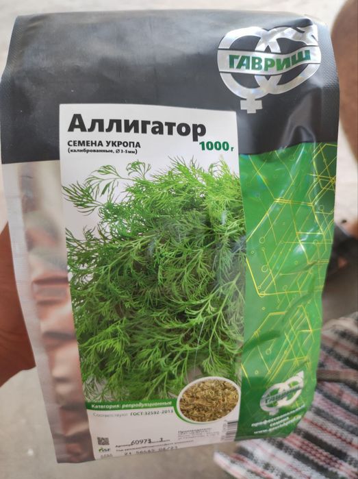 Ukrop urugʻlari bor