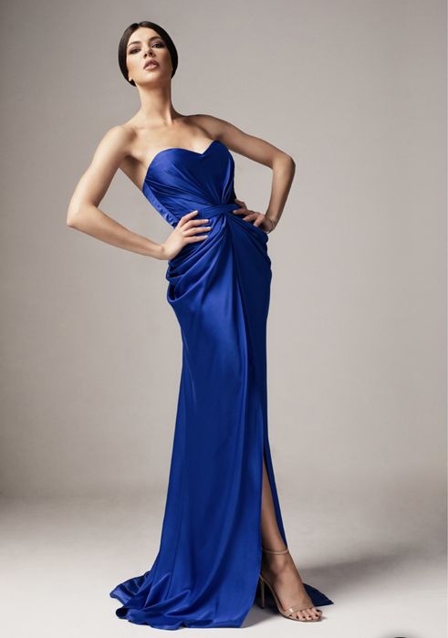 Rochie Ana Radu din satin MOV PRUNA