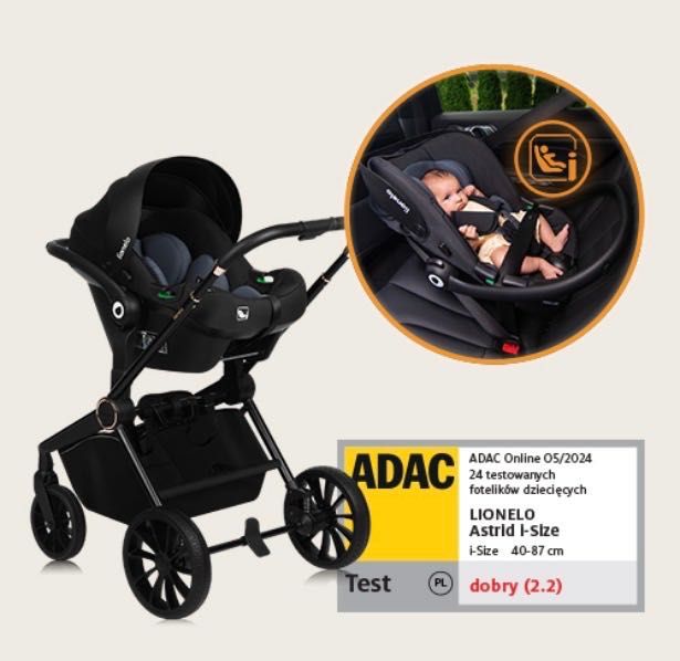 Количка Lionelo Mika Plus 3 in 1, цвят Beige Sand