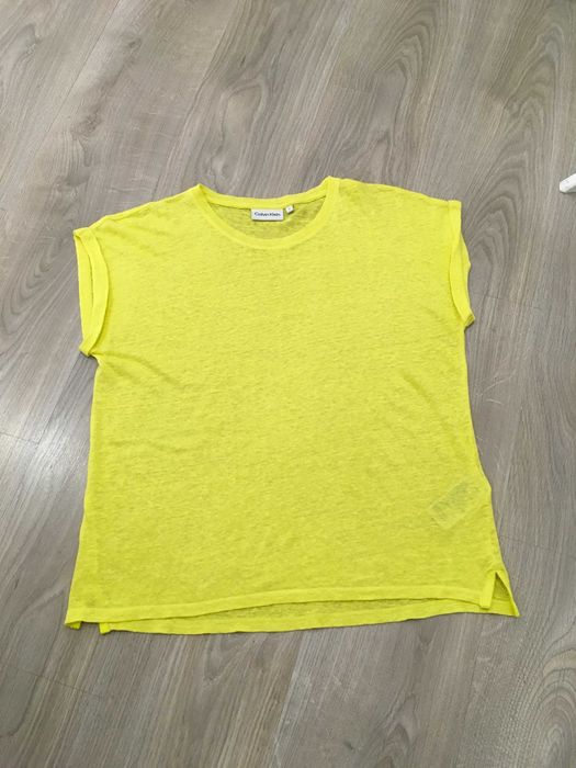 Calvin Klein 100% лен тениска М