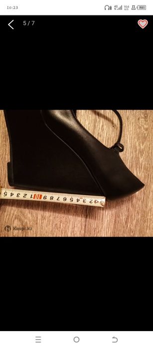 Новые туфли, кожаные.