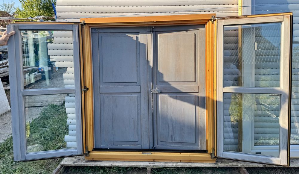 FEREASTRA LEMN TERMOPAN OBLOANE Germania  16 Buc. H 135 x L 123, H 111 x L 72, H 239 x L 123 Garantie