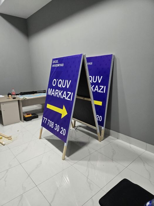 Tashqi Reklama va reklama dizayn xizmati dostavka ustanovka!