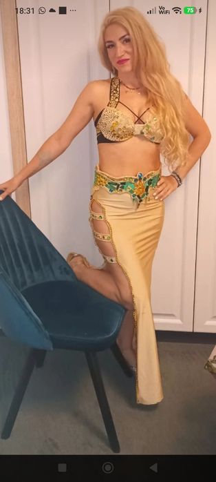 Rochii și costumație dans oriental handmade evantaie mătase aripi isis bellydance