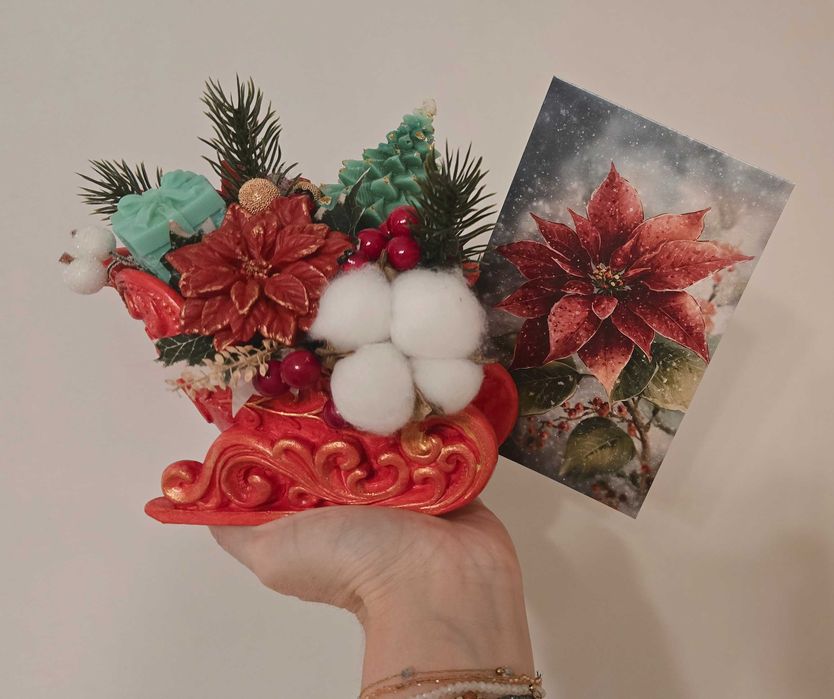 Коледна звезда от сапун