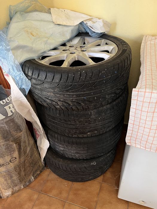 ПРОМО 17 цола Джанти с гуми за Мерцедес, 5х112 , ЕТ49 , 7J, 66,6мм