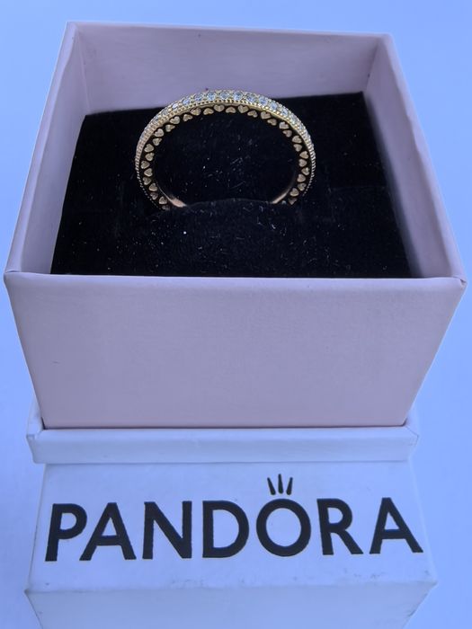 PANDORA пръстен 14К златно покритие