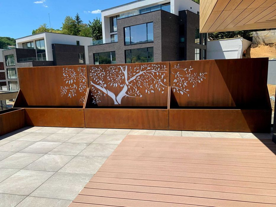 Panou/Panouriuri gard, decorativ, placare, poarta