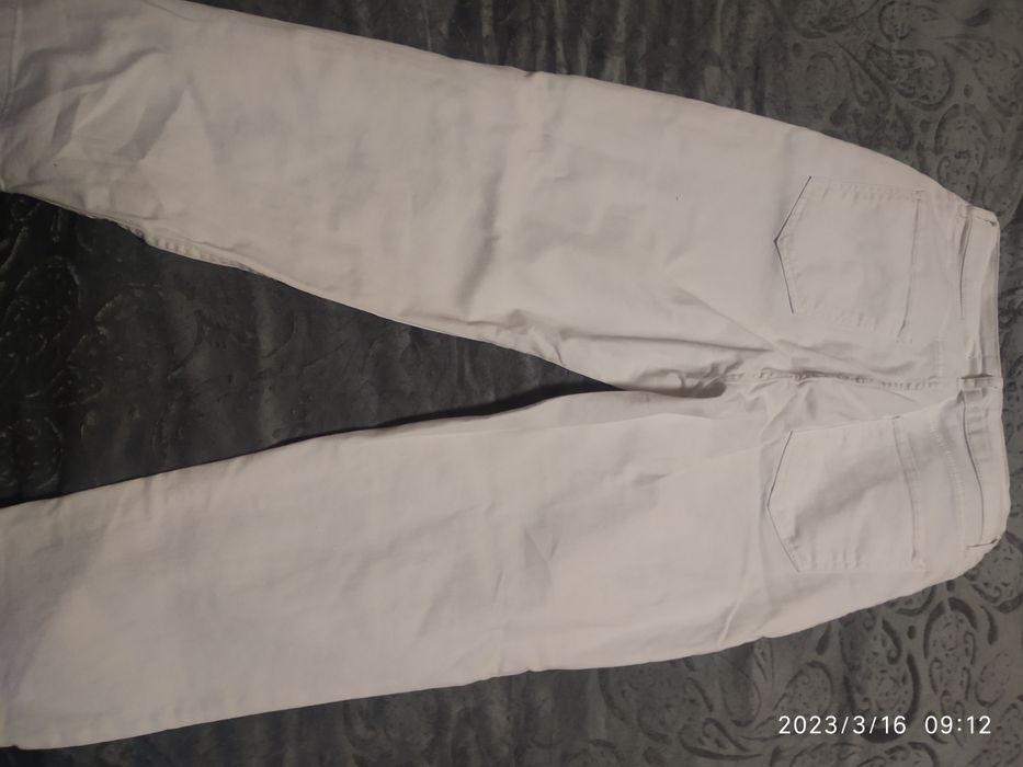 Дънки boyfriend бели