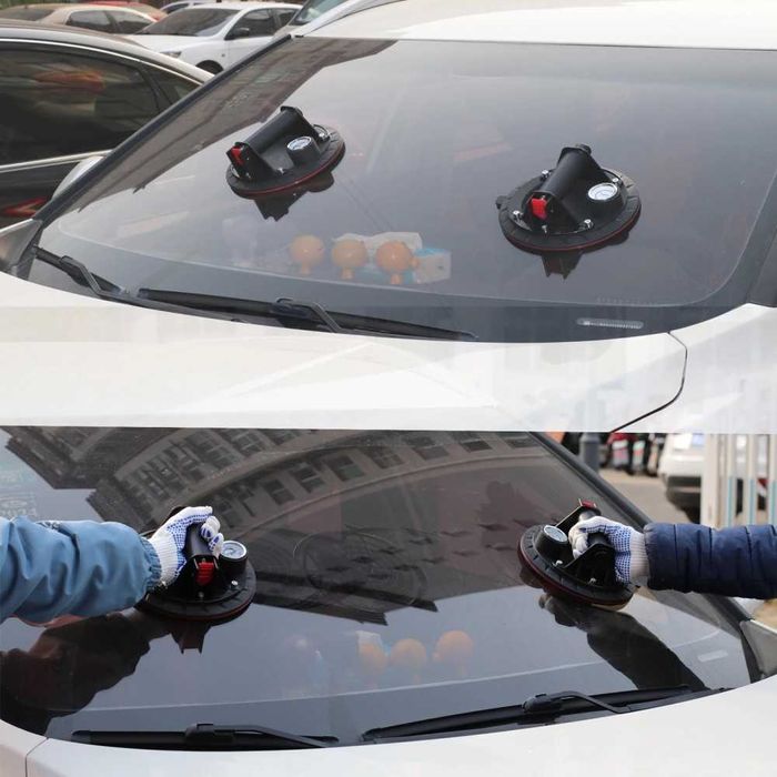 Вендуза за плочки, мрамор или стъкло с помпа и манометър HAWEK