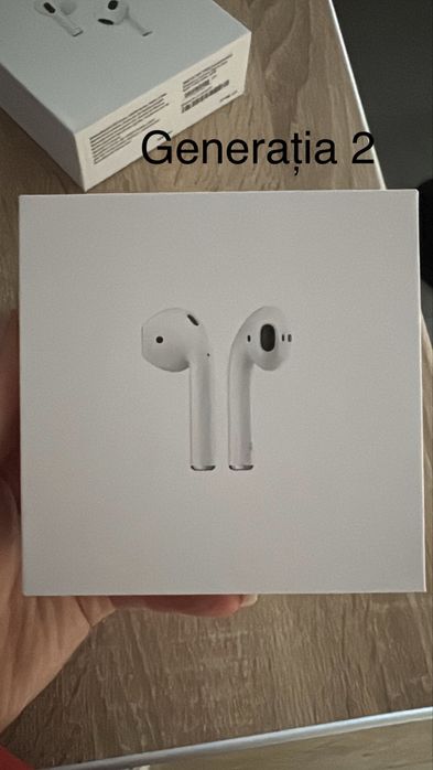 Căști wireless Bluetooth, model similar AirPods (noi, sigilate)