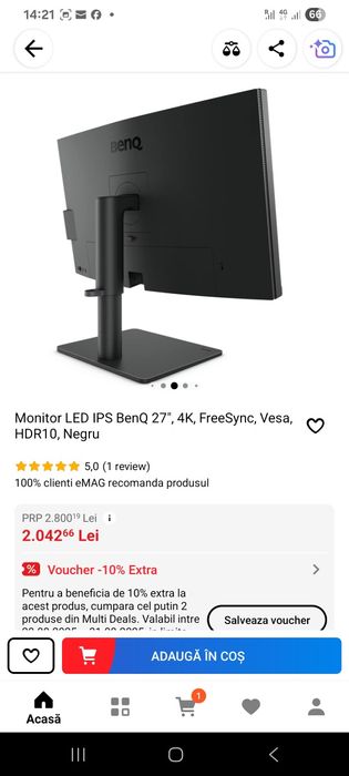 Monitor Benq 2705u
