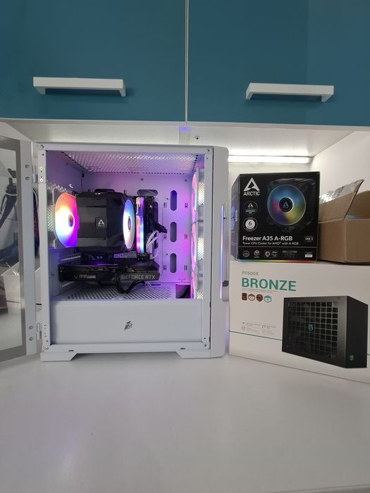 Геймърски компютър ryzen 5 5500 | RTX 3060 TI | 16 gb RAM