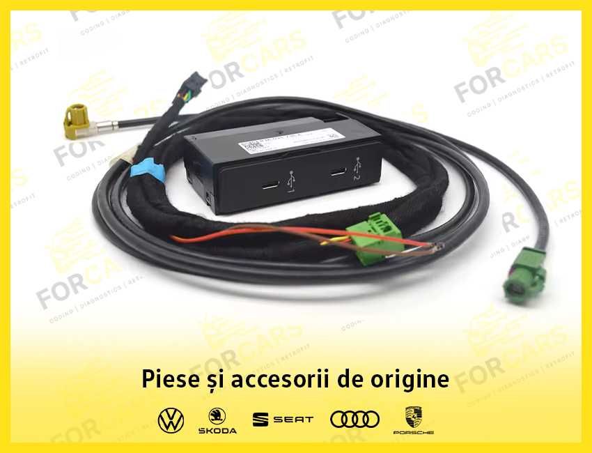 Modul Mufă USB Type-C Apple CarPlay Android Auto Audi Q3 F3 2019–2025