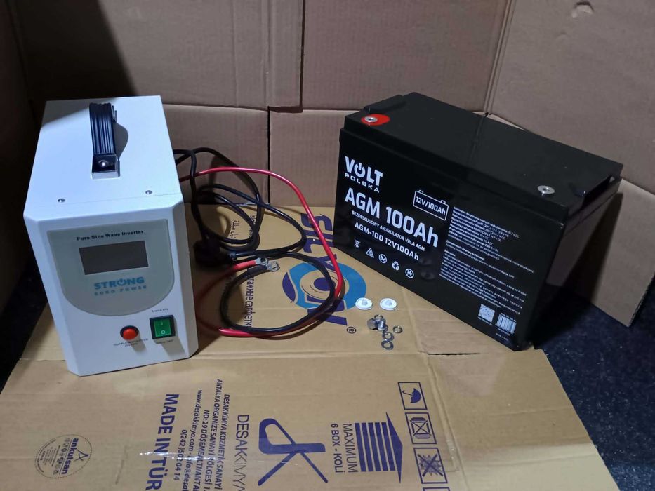 Sursa/redresor/invertor/Ups 12v -500w si acumulator agm 100 A