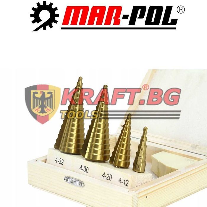 конусовидни свредла 4 части