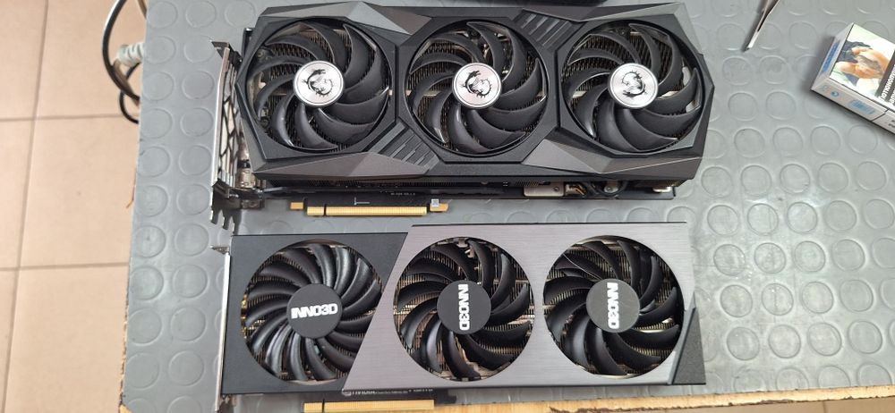 Видеокарти MSI RTX3090TI; Inno3D RTX4070TI за ремонт или части