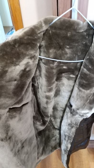 Зимняя кожаная куртка