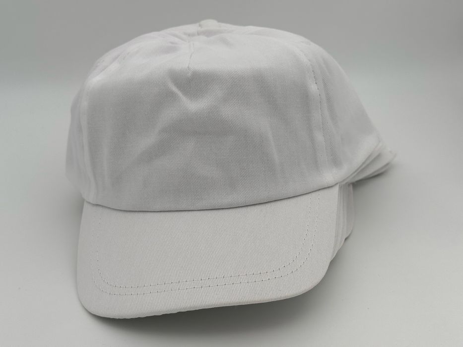 Set 10 șepci albe unisex – NOI – reglabile