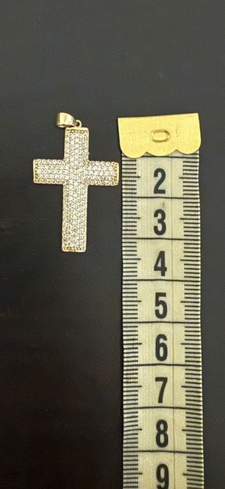 Cruciulita aur 585 cu pietre pretioasr