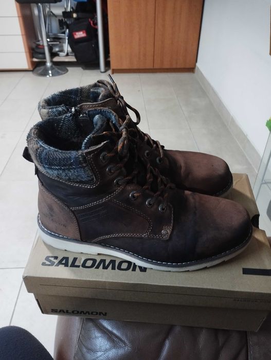 Мъжки боти Tom Tailor кожени 43