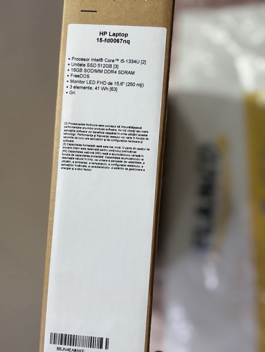 Laptop HP - i5 - 16 RAM - SSD 512 GB - NOU Sigilat-