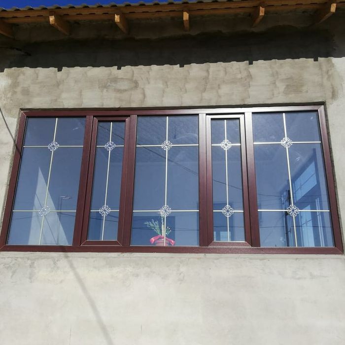 Пластик терезе есік витраж