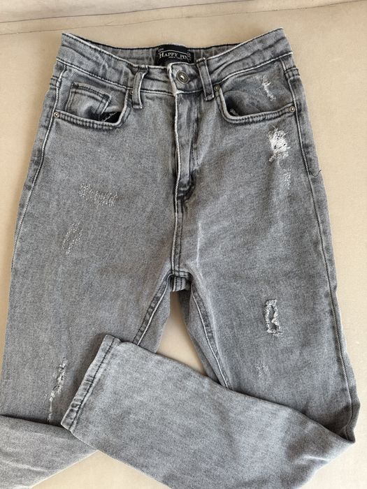 Джинсы серые и синие