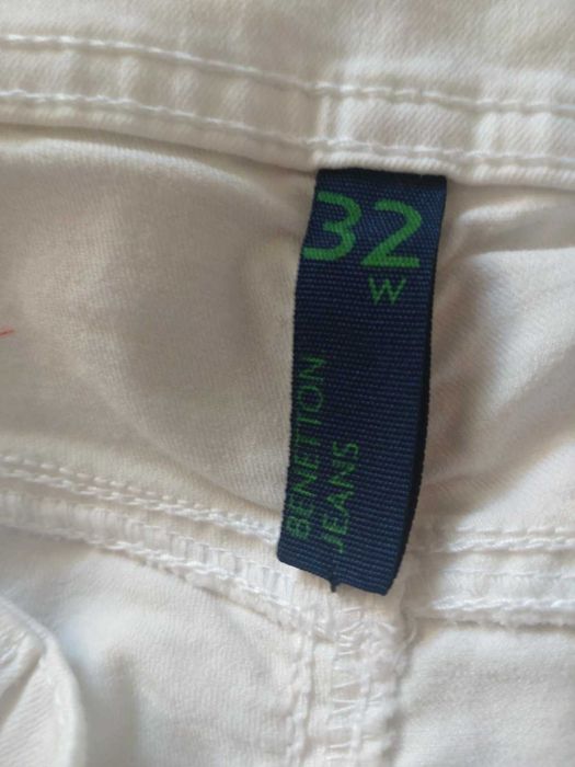 Бели дънки Benetton Skinny номер 40 - 25 лв