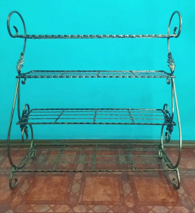 Делали на Заказ для себя. ПОЛКА Кованная для Обуви/Обувница 4 этажерка