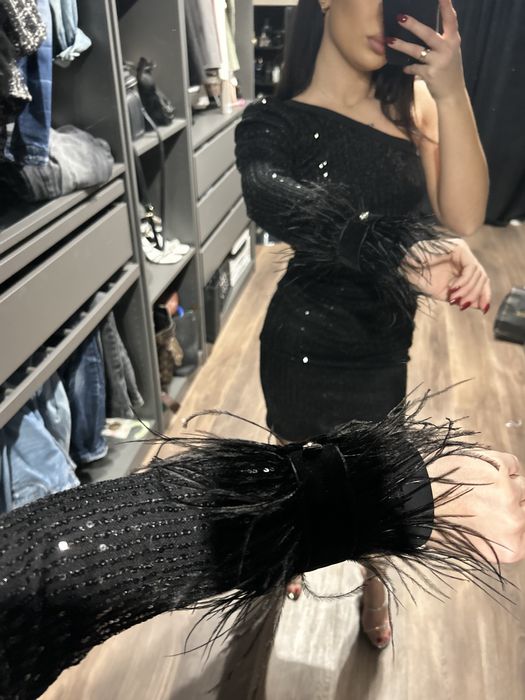 Елегантна рокля в черно Christine fashion