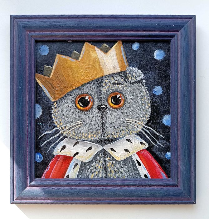 Коты Басики. Картины в рамках, 15 х 15 см, 10 х 10 см