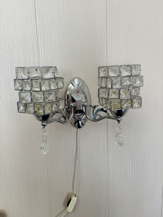 Продам светильник серебристый !