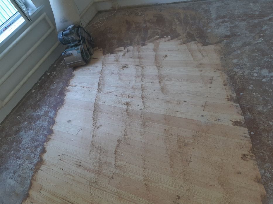 Шлифовка пол паркет ламинат палубний пол Илларионов...